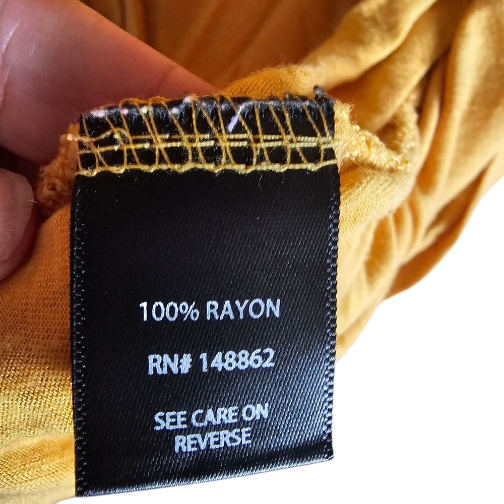 Torrid Cardigan Draped Open Front Lightweight Mustard Yellow Plus Size 1X - Picture 8 of 10